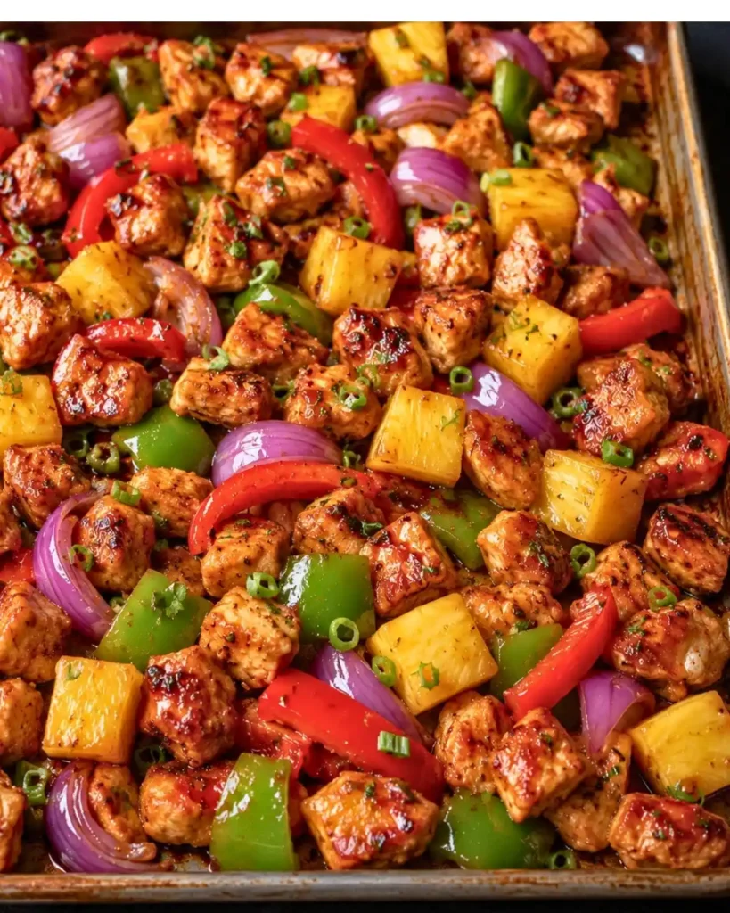 Hawaiian Chicken Sheet Pan 6 Hawaiian Chicken Sheet Pan