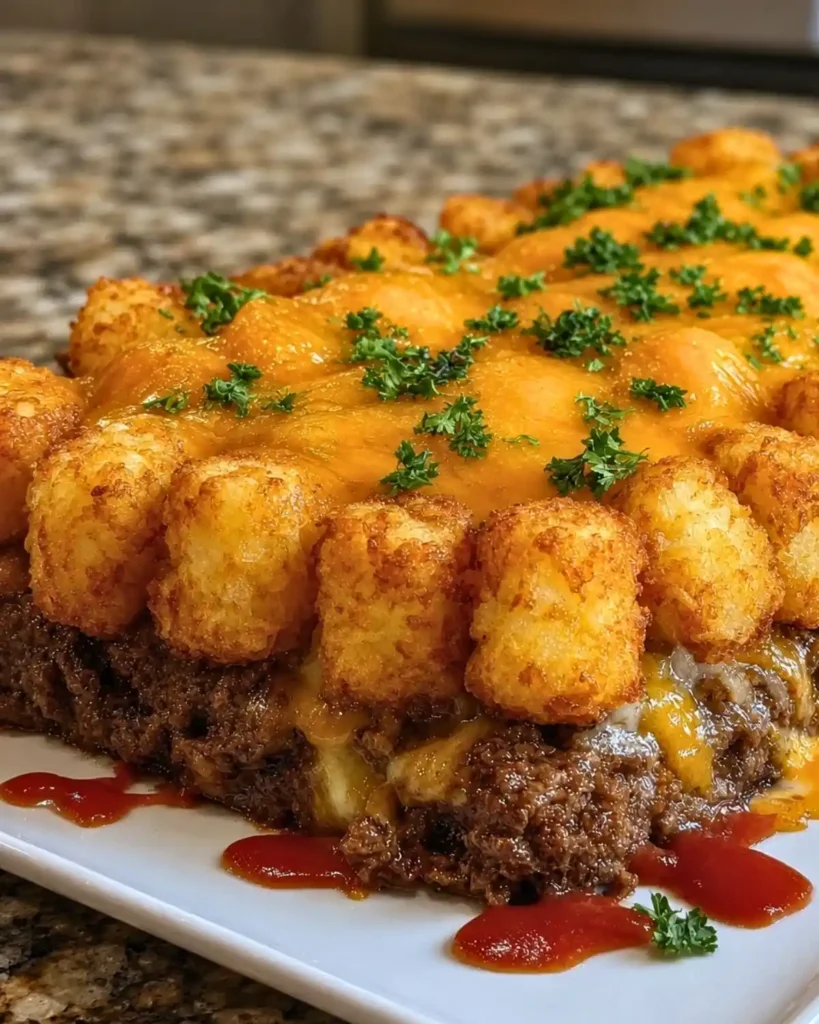 Cheesy Meatloaf & Tater Tot Bake: A Comfort Food Delight 6 Cheesy Meatloaf & Tater Tot Bake: A Comfort Food Delight