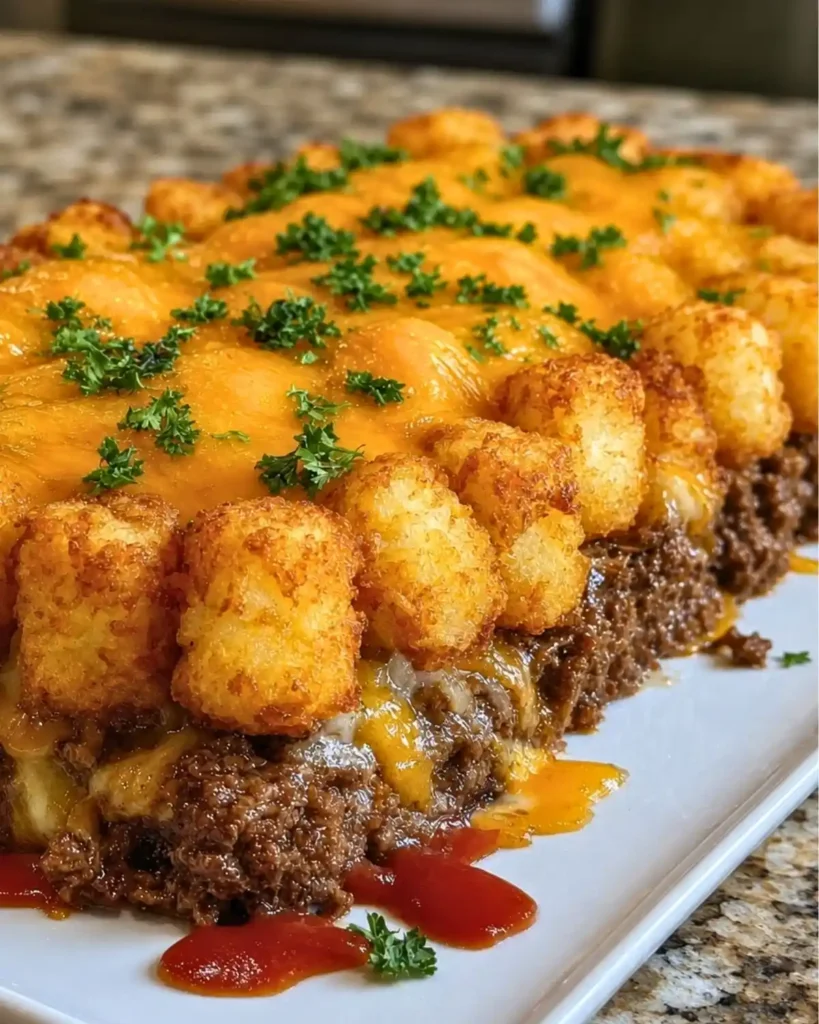 Cheesy Meatloaf & Tater Tot Bake: A Comfort Food Delight 8 Cheesy Meatloaf & Tater Tot Bake: A Comfort Food Delight