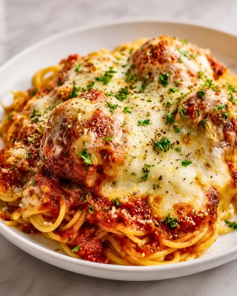 Irresistible Spaghetti and Meatball Casserole 8 Irresistible Spaghetti and Meatball Casserole