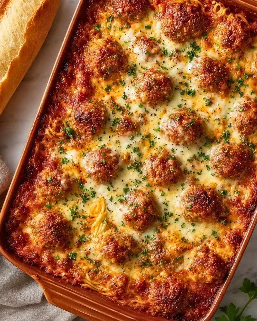 Irresistible Spaghetti and Meatball Casserole 7 Irresistible Spaghetti and Meatball Casserole
