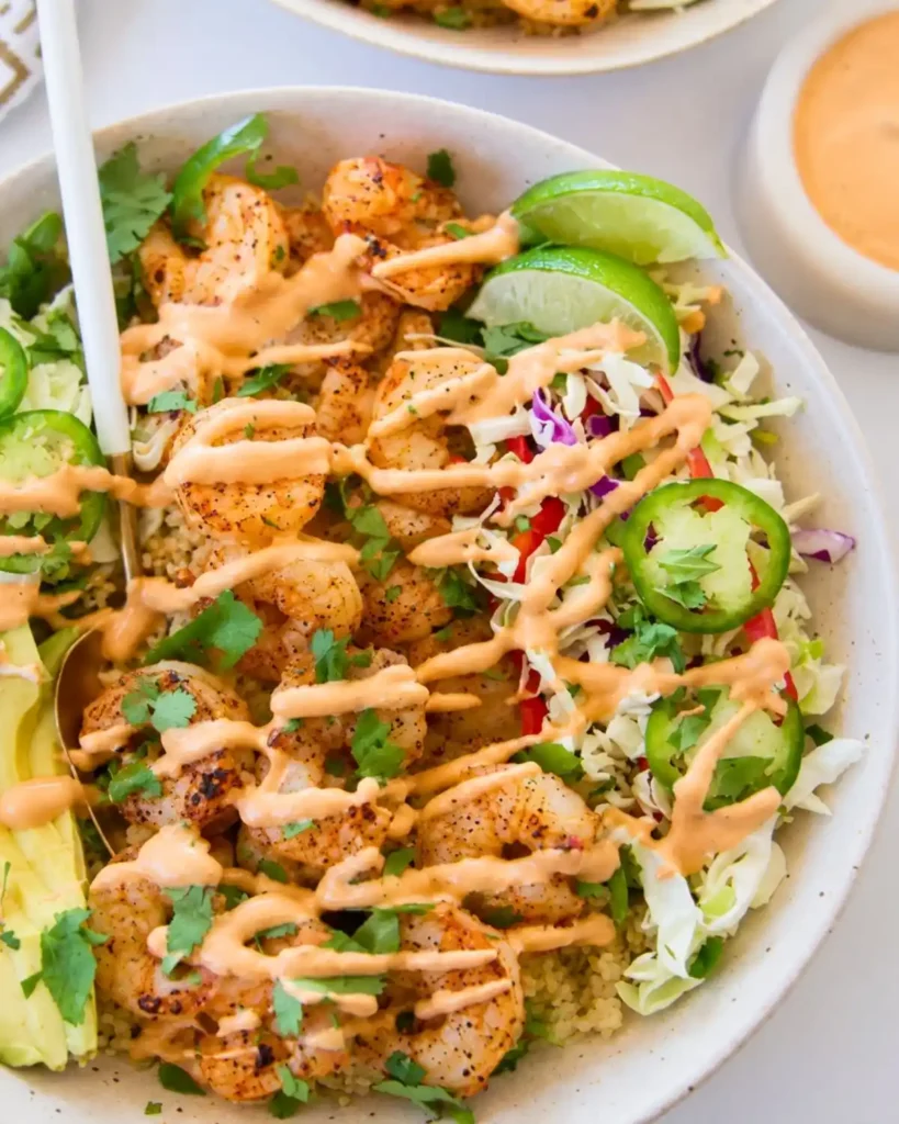 Shrimp Taco Bowl with Creamy Chipotle Sauce 7 Shrimp Taco Bowl with Creamy Chipotle Sauce