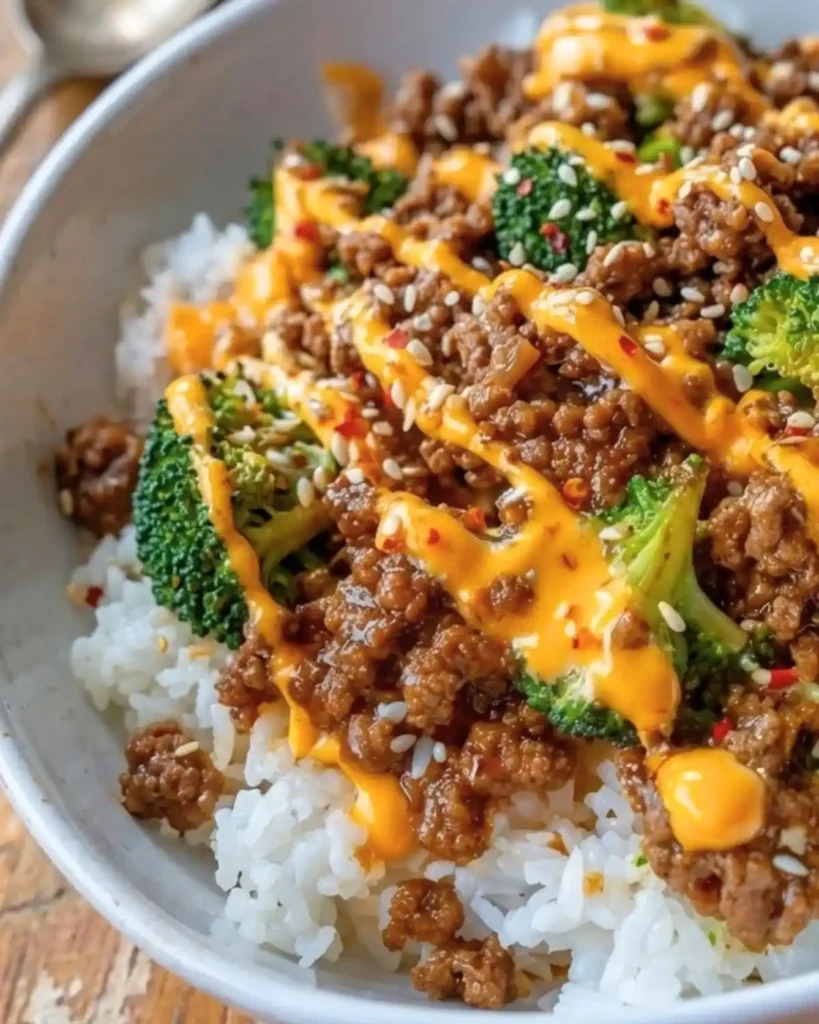 Quick Korean Beef Bowls with Spicy Mayo 6 Quick Korean Beef Bowls with Spicy Mayo