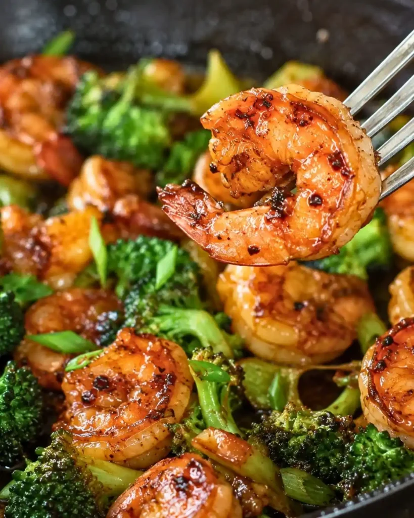 Honey Garlic Butter Shrimp and Broccoli