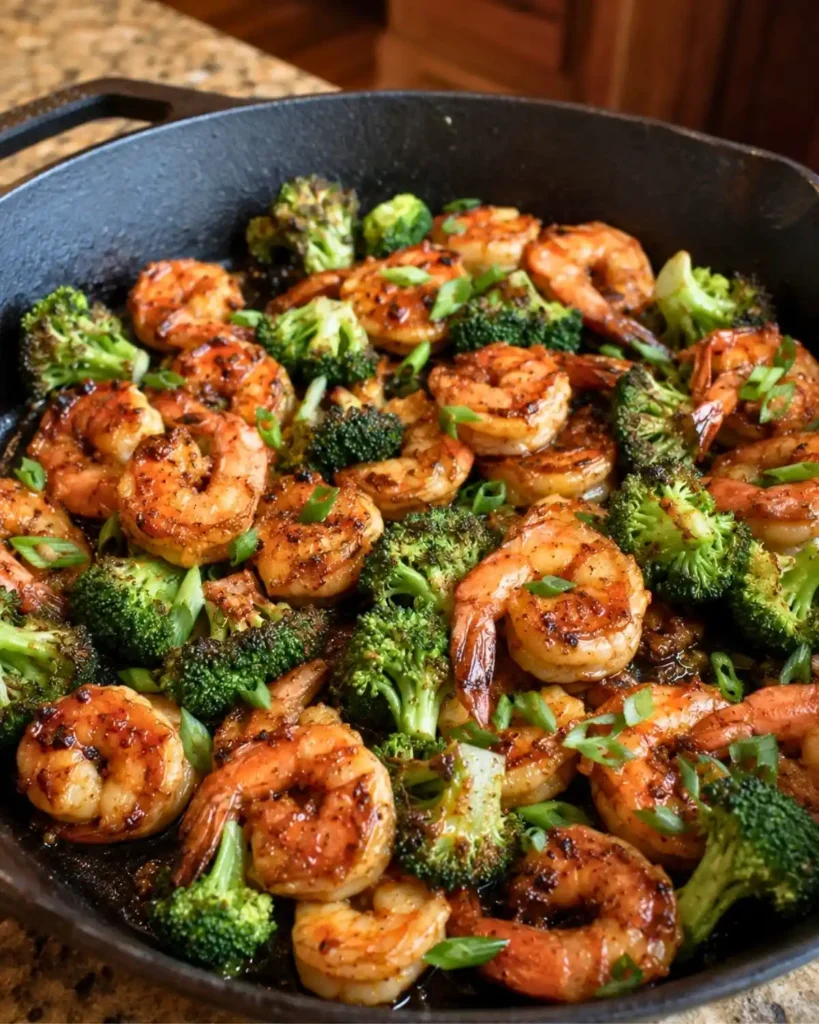 Honey Garlic Butter Shrimp and Broccoli