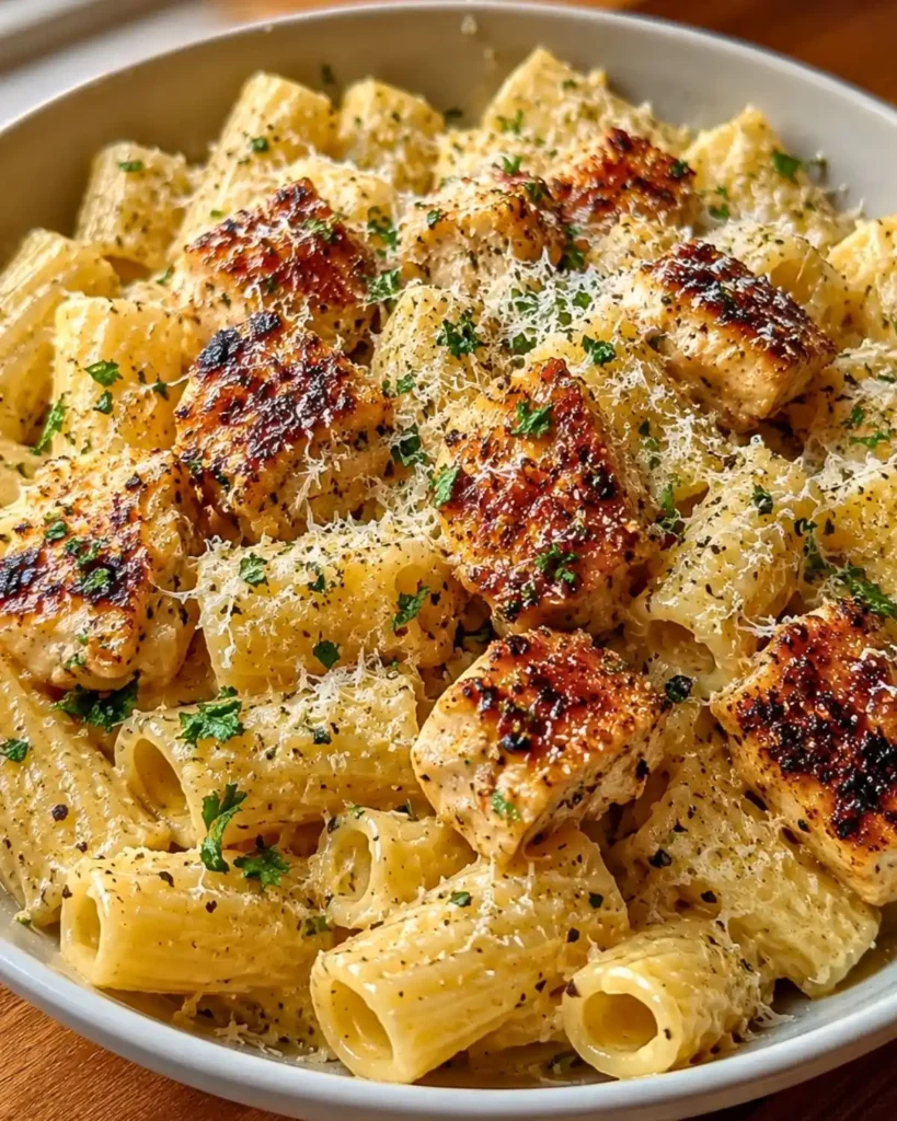 Garlic Butter Chicken with Rigatoni and Parmesan 8 Garlic Butter Chicken with Rigatoni and Parmesan