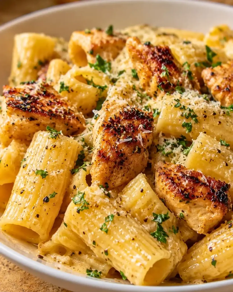 Garlic Butter Chicken with Rigatoni and Parmesan 6 Garlic Butter Chicken with Rigatoni and Parmesan