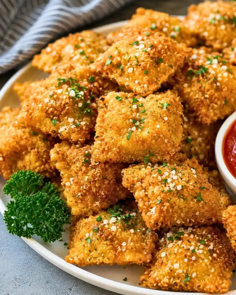 Crispy Golden Fried Ravioli 6 Crispy Golden Fried Ravioli