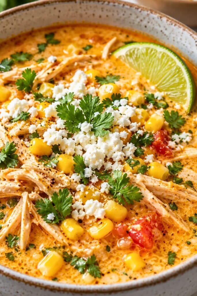 Creamy Mexican Street Corn Soup