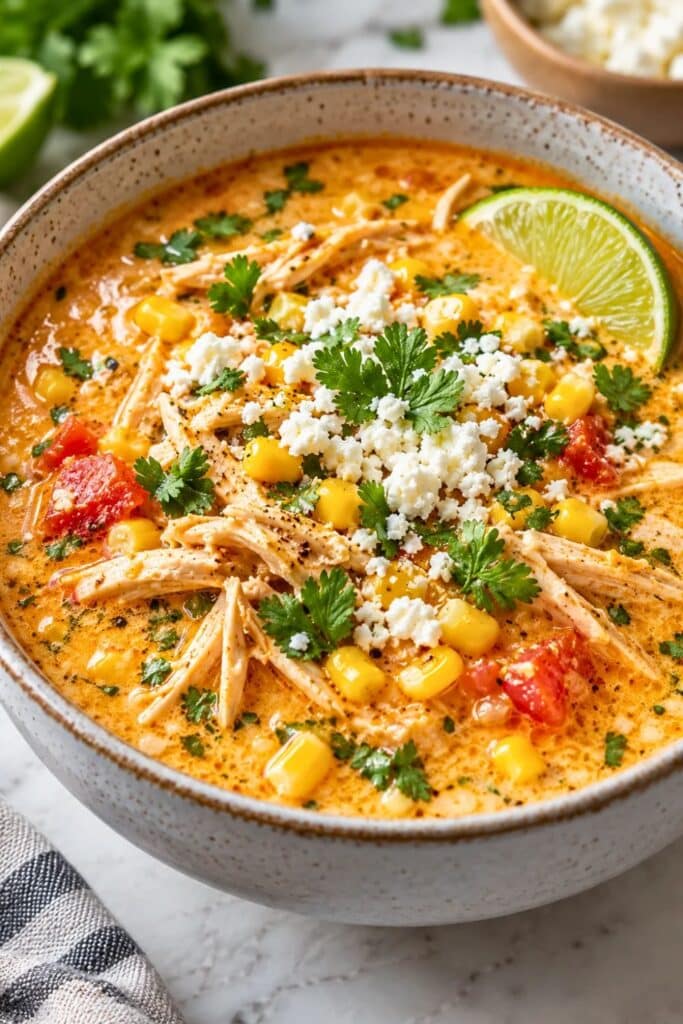Creamy Mexican Street Corn Soup