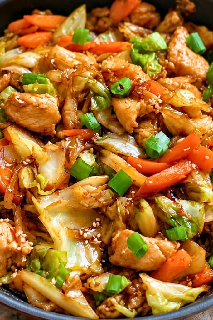 high protein Chicken Cabbage Stir-Fry Recipe