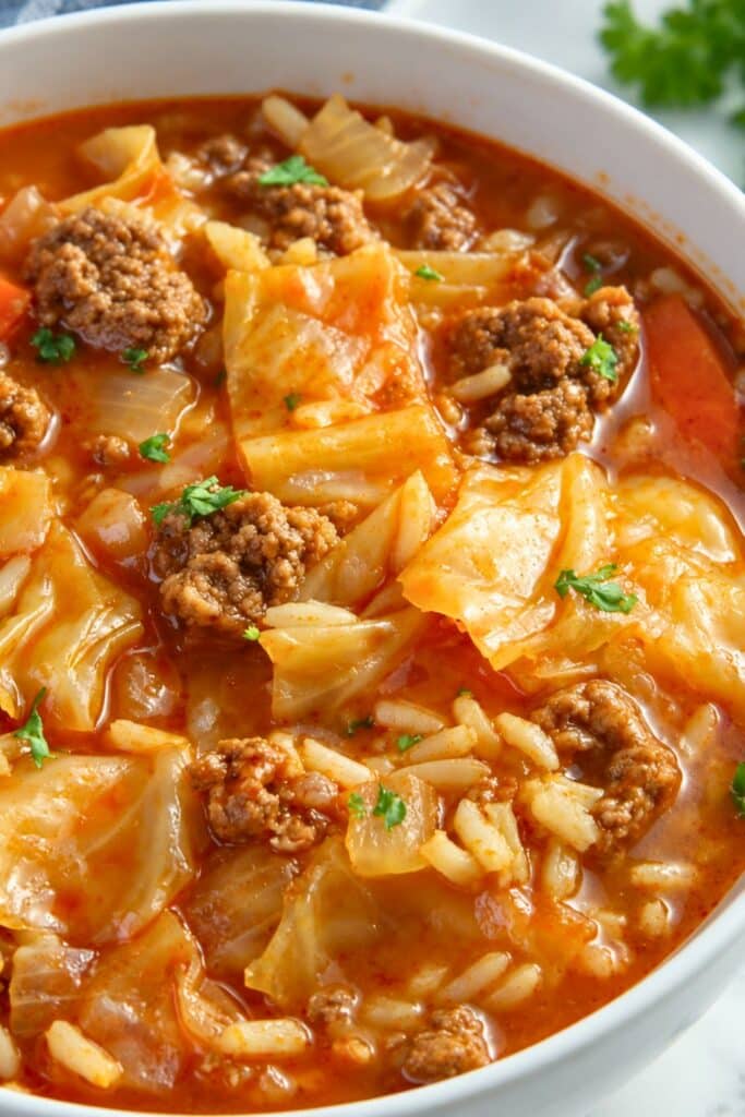 Healthy Cabbage Roll Soup