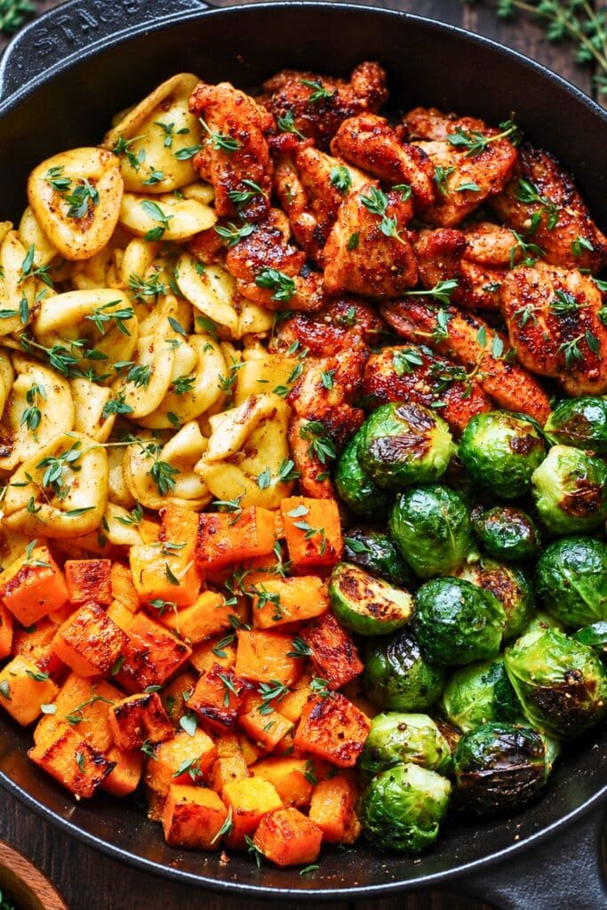 Autumn Chicken Dinner with Roasted Vegetables