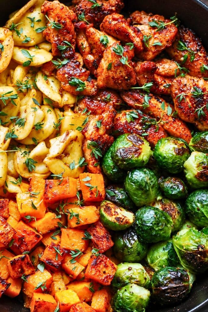 Autumn Chicken Dinner with Roasted Vegetables