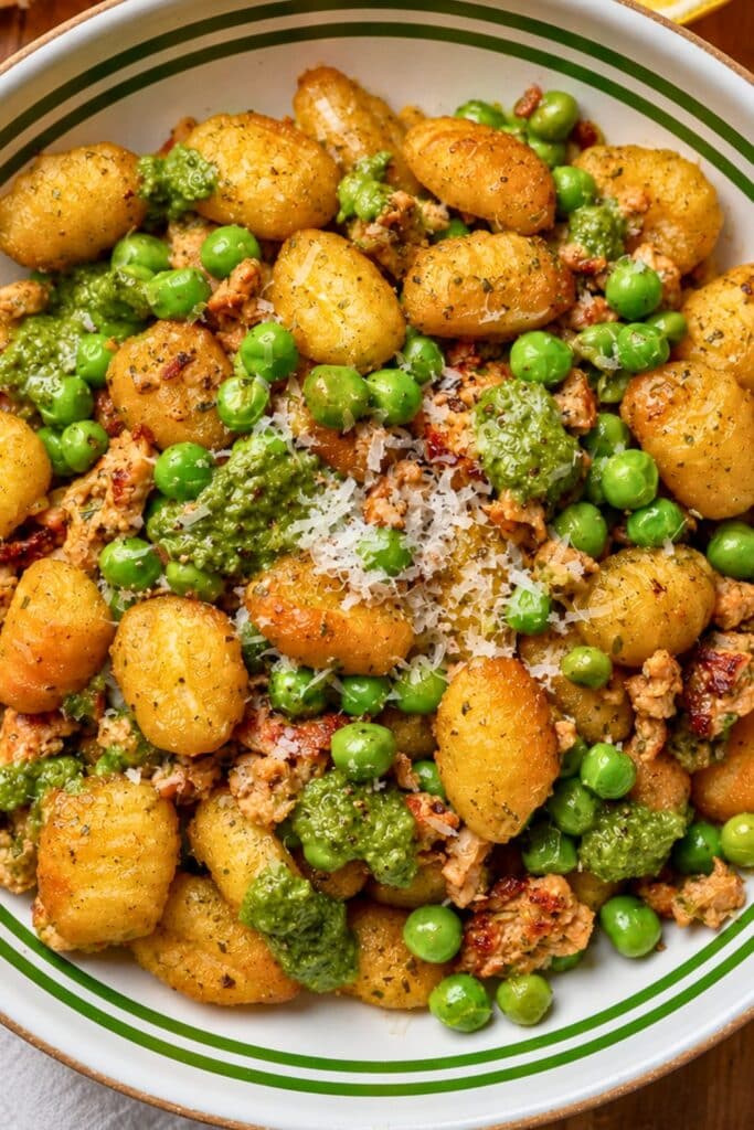 5-Ingredient Crispy Gnocchi Protein Bowls