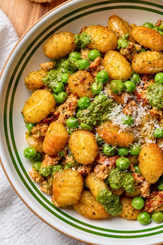 5-Ingredient Crispy Gnocchi Protein Bowls