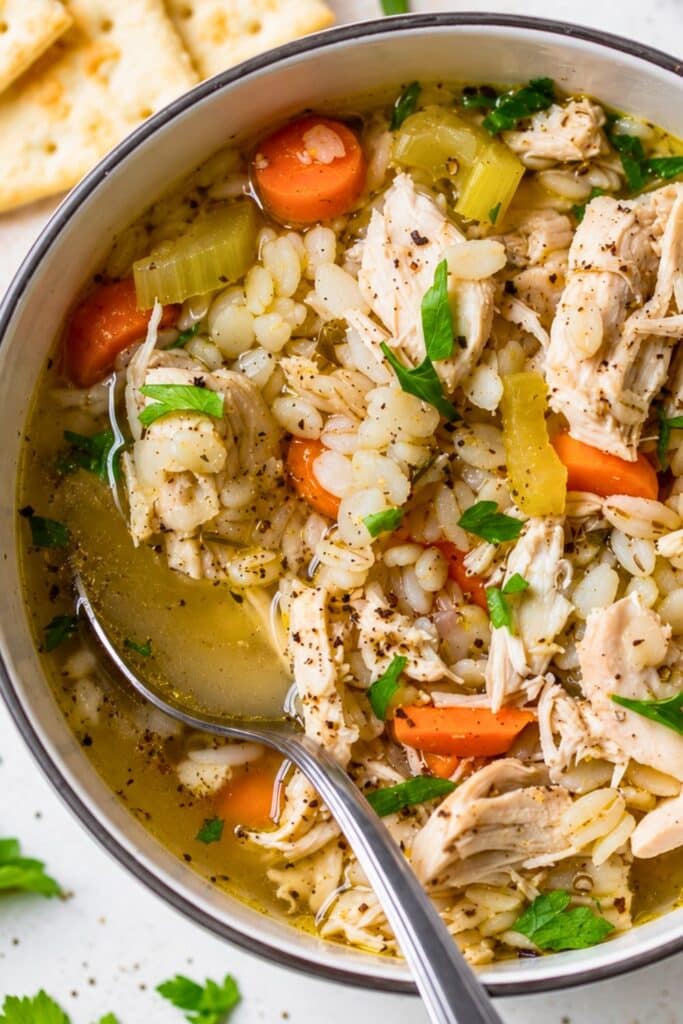 Healthy Homemade Chicken Barley Soup