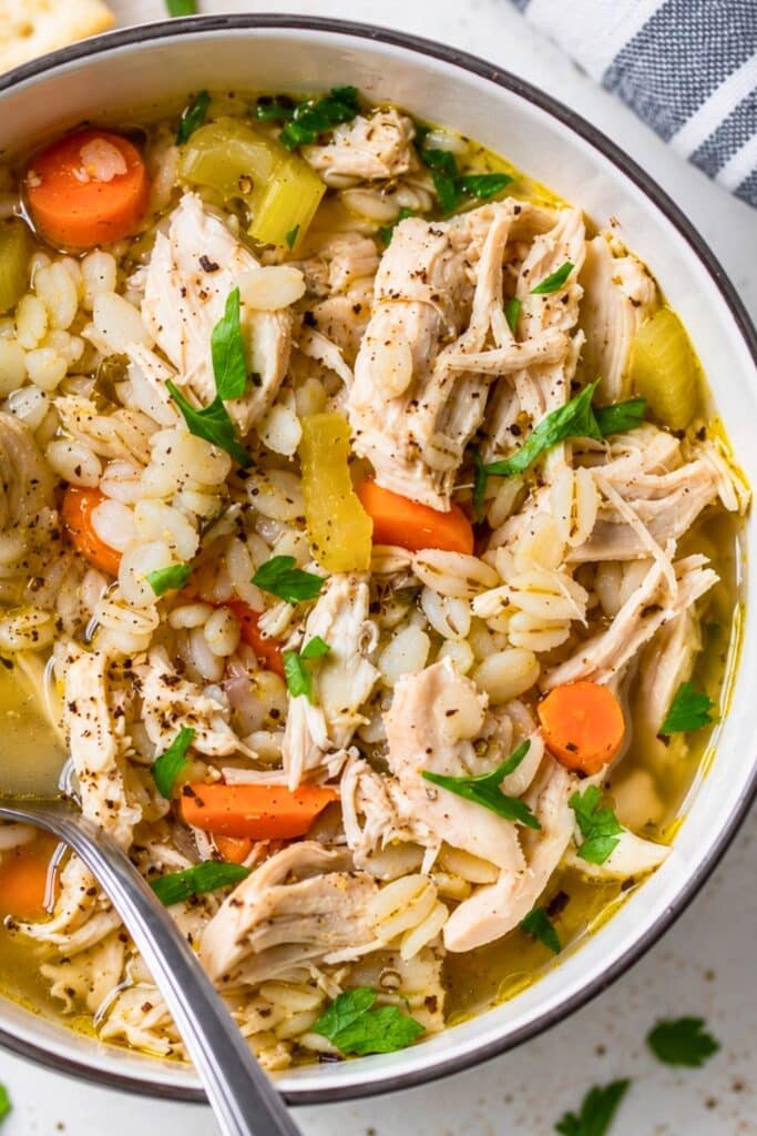 Healthy Homemade Chicken Barley Soup