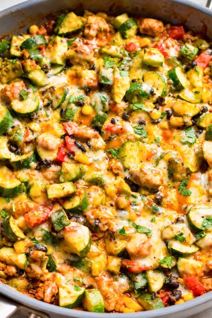 Tex Mex Chicken and Zucchini Recipe