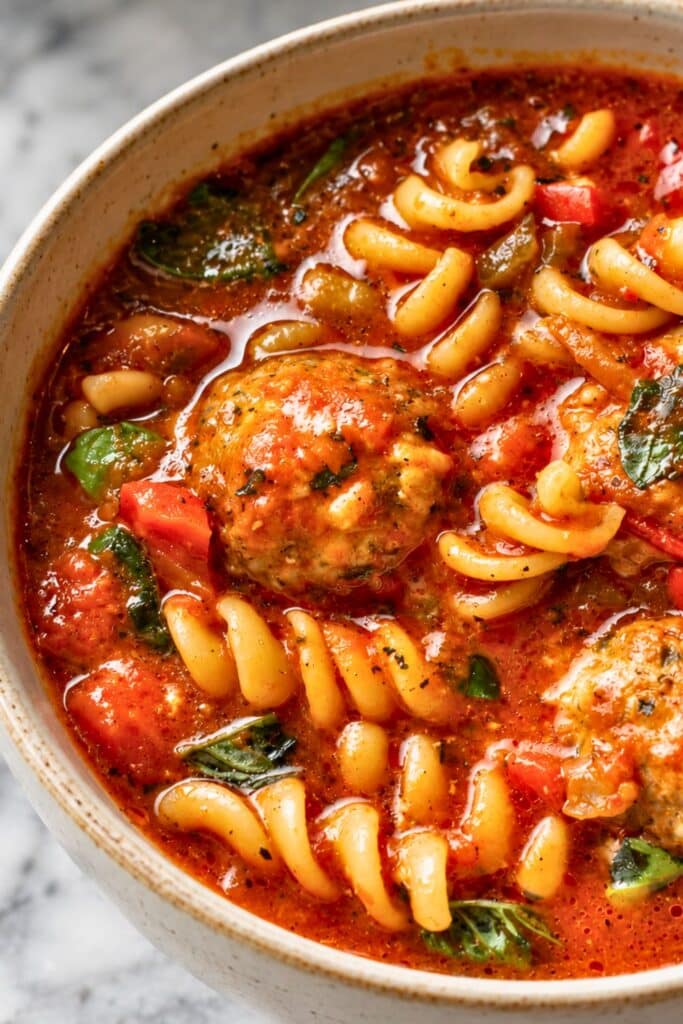 healthy Simple Meatball Soup
