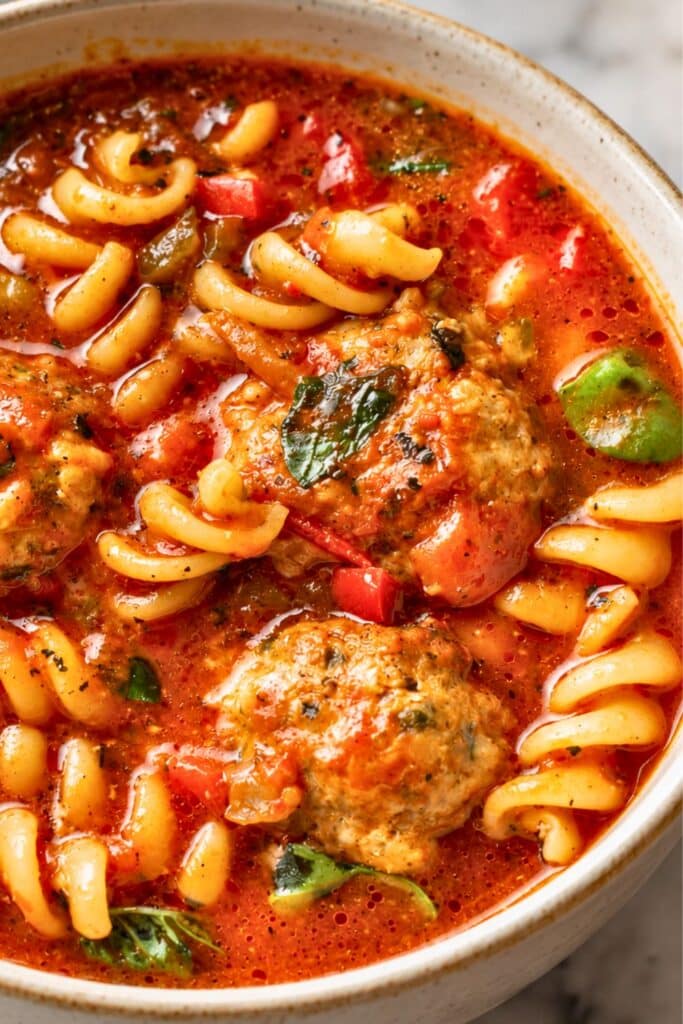 healthy Simple Meatball Soup