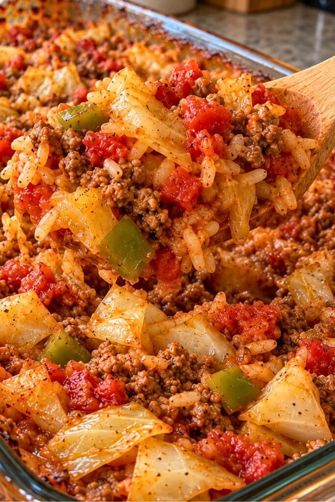 Healthy Unstuffed Cabbage Roll Casserole