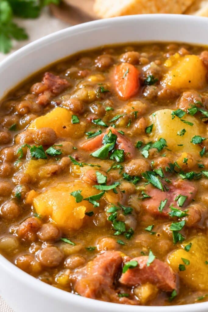 healthy Potaje de Lentejas (Cuban Lentil Soup)