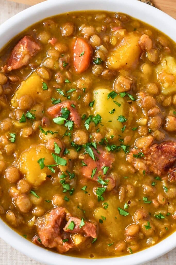 healthy Potaje de Lentejas (Cuban Lentil Soup)