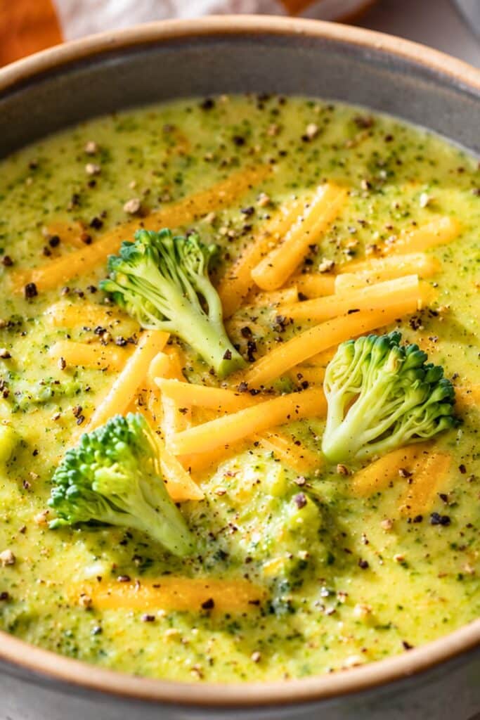 Creamy Homemade Broccoli Cheddar Soup