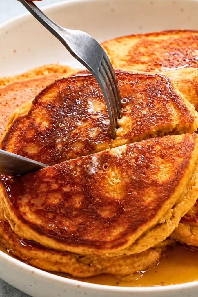 Almond Flour Pumpkin Pancakes