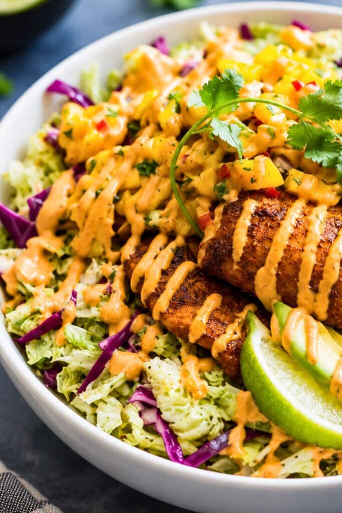 Fresh and Healthy Fish Taco Bowls