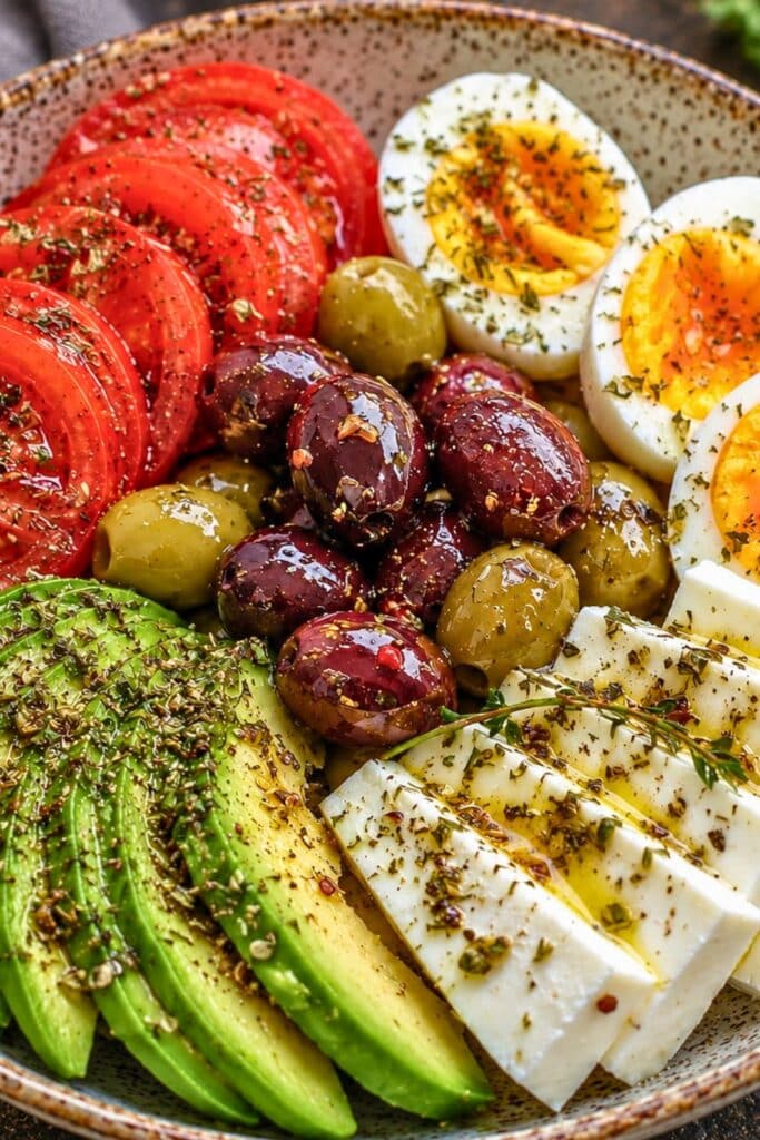 High-Protein Mediterranean Lunch Plate