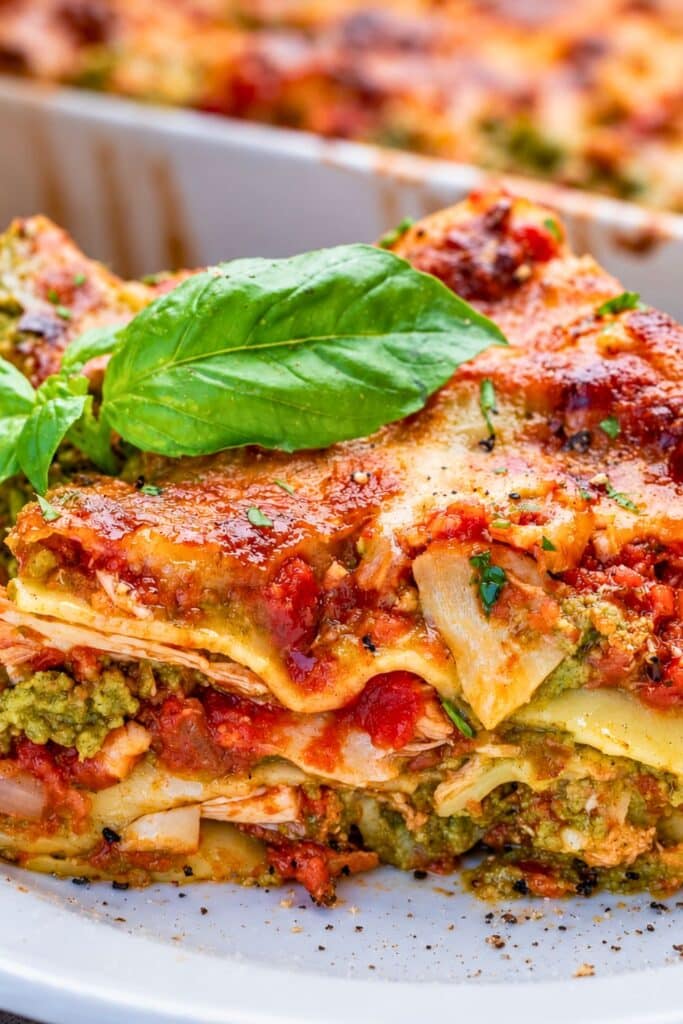 Chicken Lasagna With Cottage Cheese