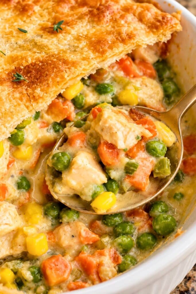 The BEST Healthy Chicken Pot Pie (High-Protein & Comfort Food)