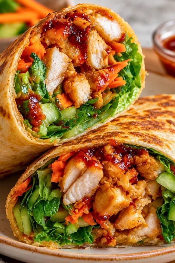 The Best Sweet Chili Chicken Wrap Recipe