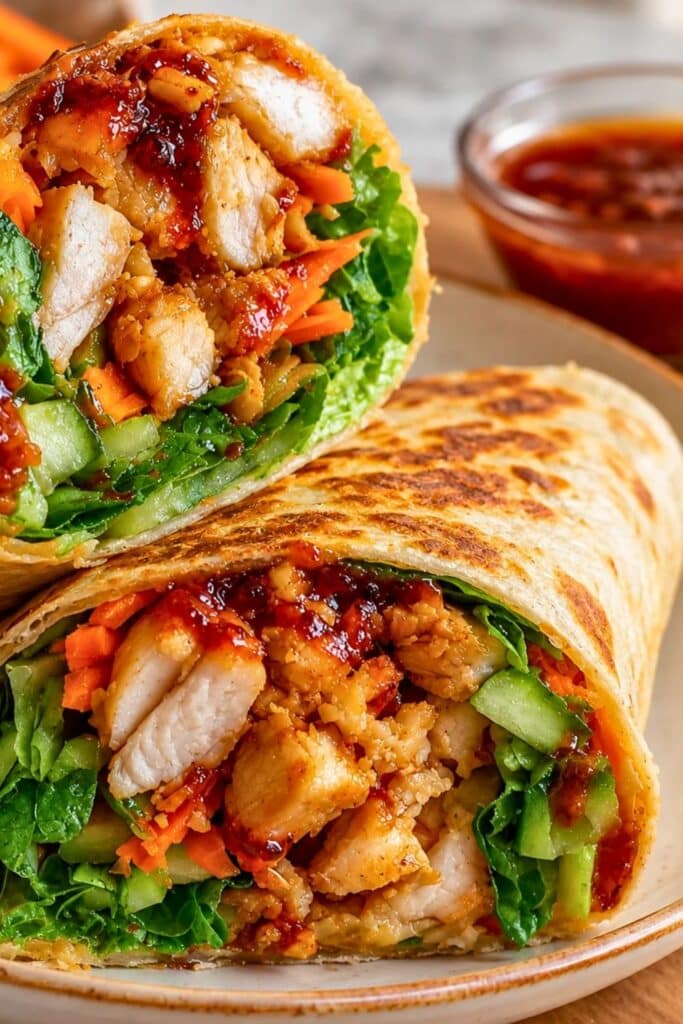 The Best Sweet Chili Chicken Wrap Recipe