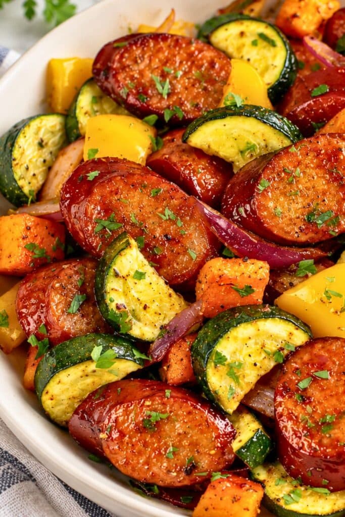 Sheet Pan Sausage and Veggies