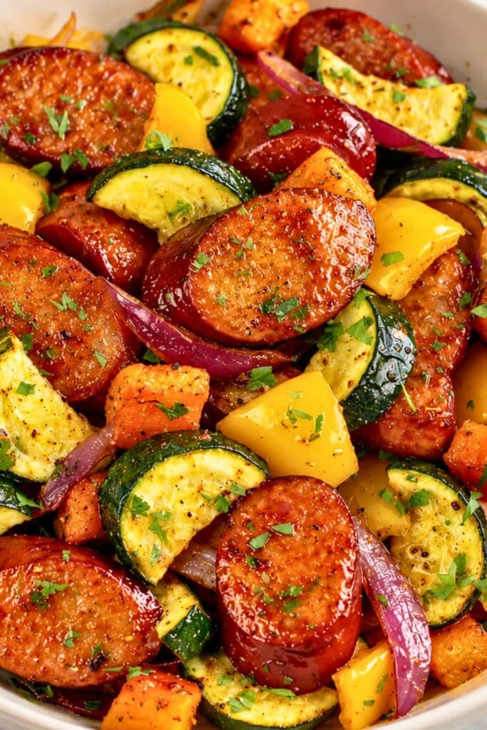 Sheet Pan Sausage and Veggies