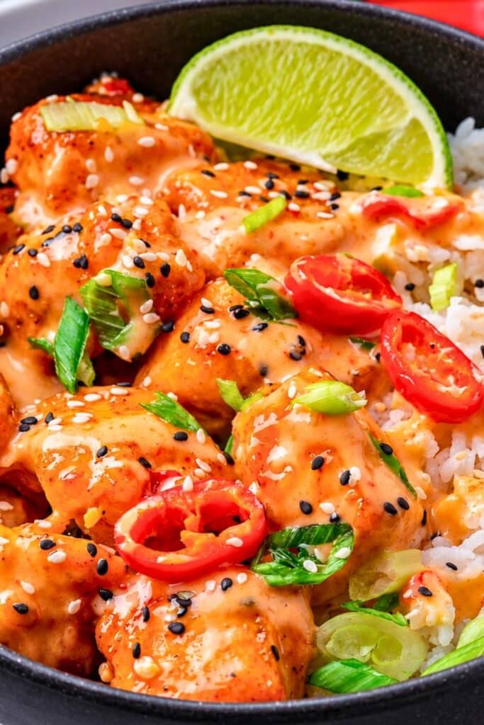 Bang Bang Salmon Bites