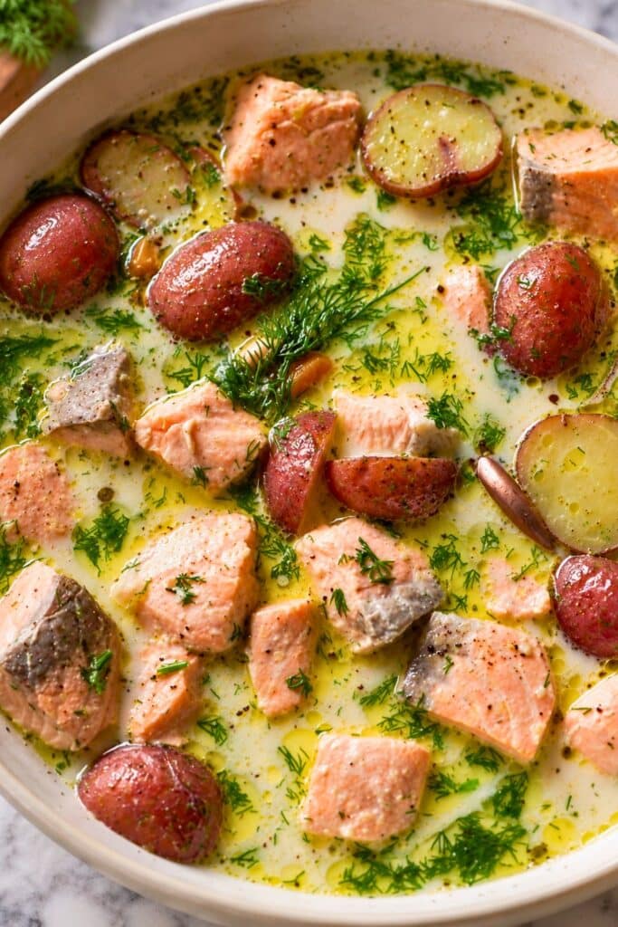 Lohikeitto (Easy Finnish Salmon Soup)