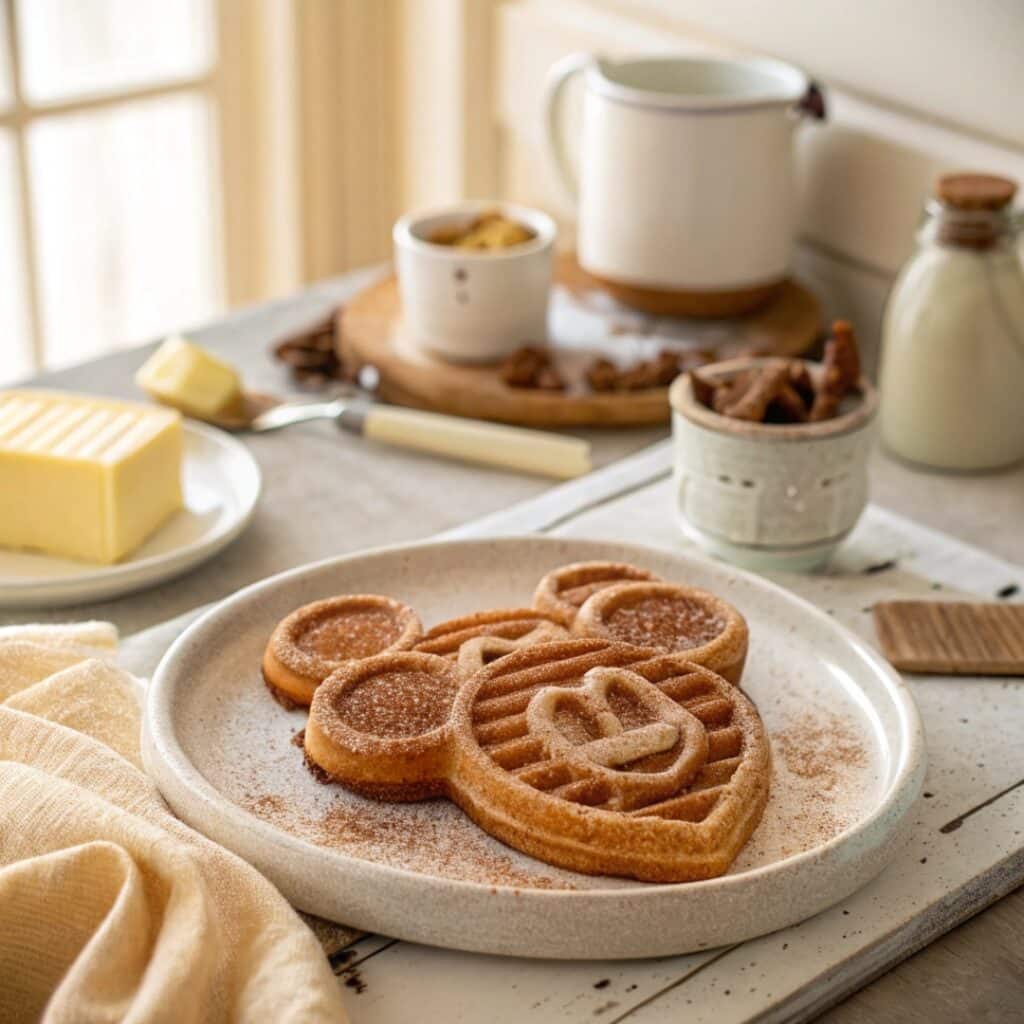mickey churro waffle recipe