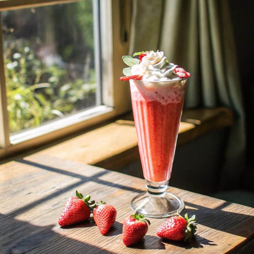 strawberry & cream smoothie