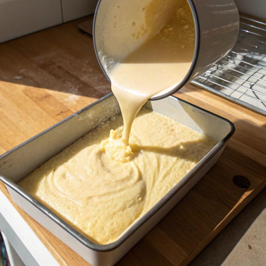 sponge cake batter for tres leches cake