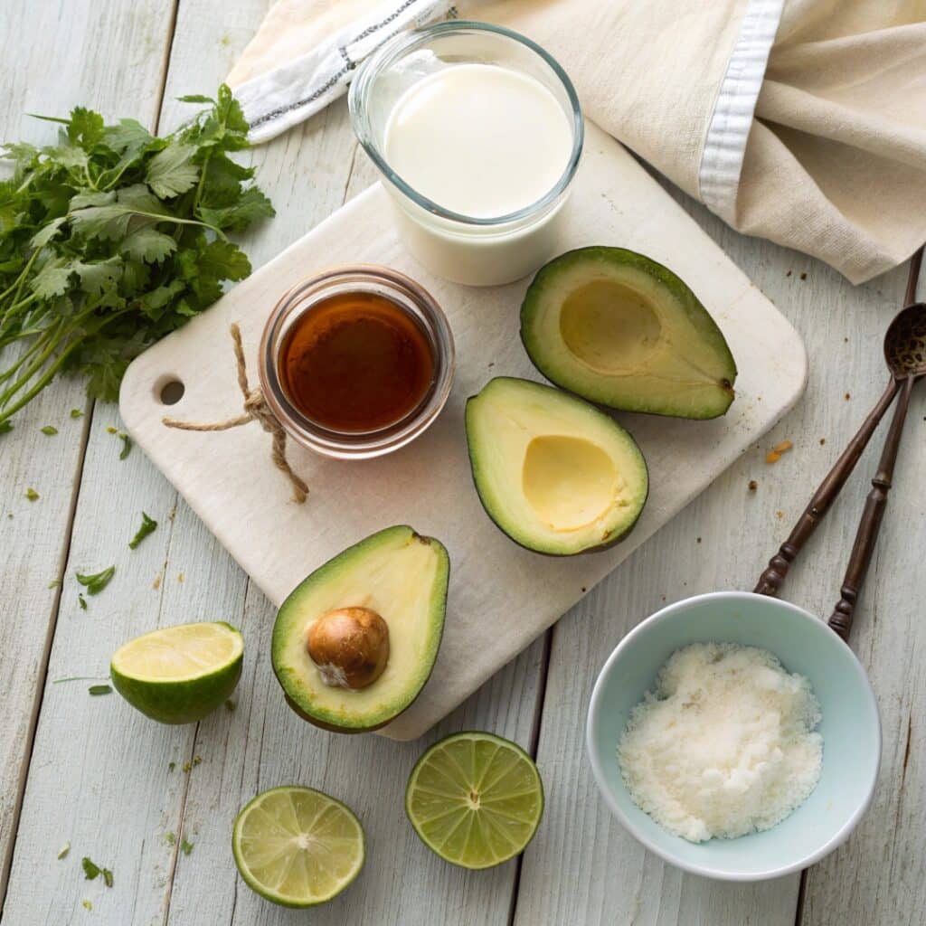 avocado cream popsicles ingredients