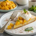 Spicy Mango Tres Leches Cake – Bold, Creamy & Unforgettable 11 Served slice of Spicy Mango Tres Leches cake
