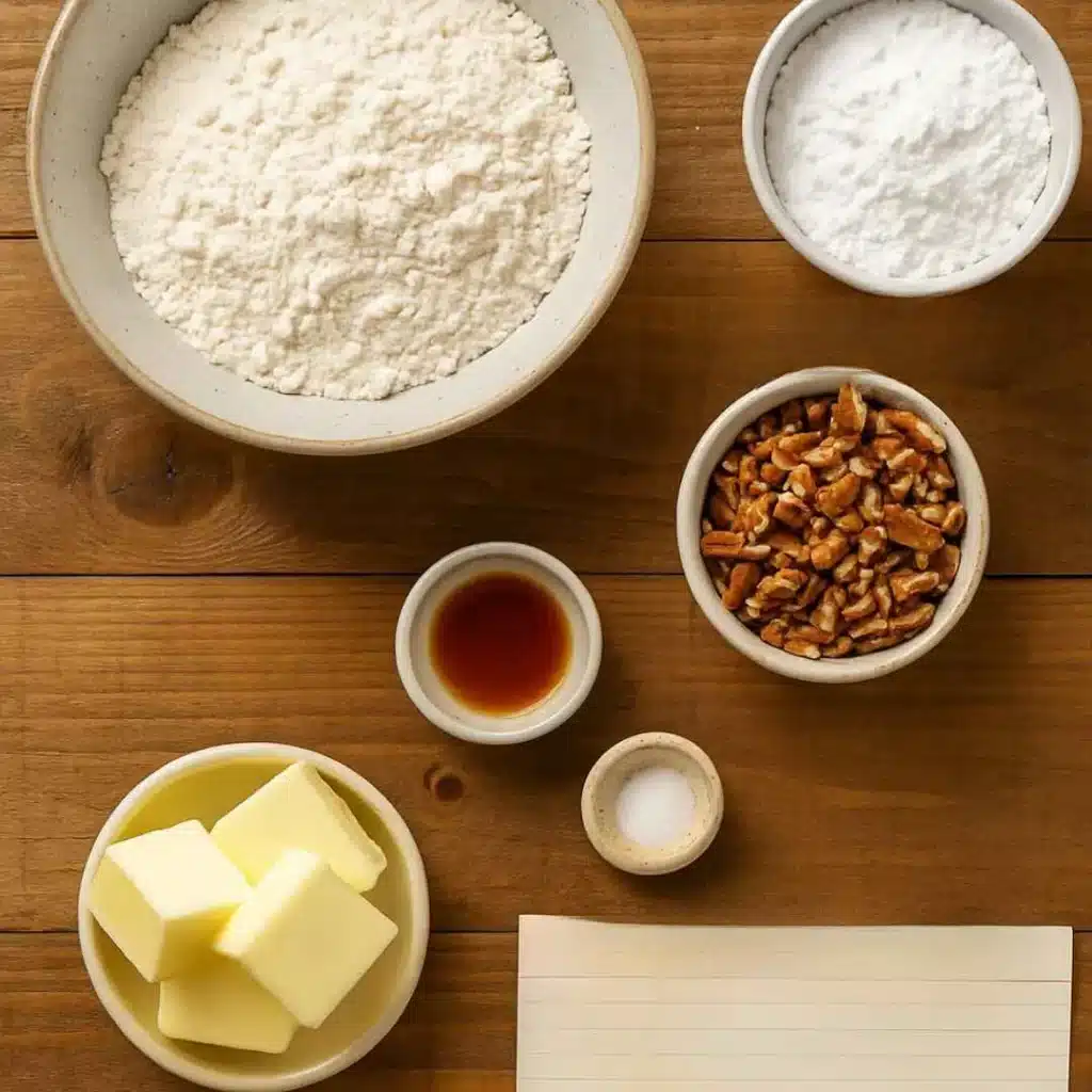 Polvorones Mexican Cookies – Easy, Crumbly & Sweet Tradition 6 Ingredients for polvorones Mexican cookies