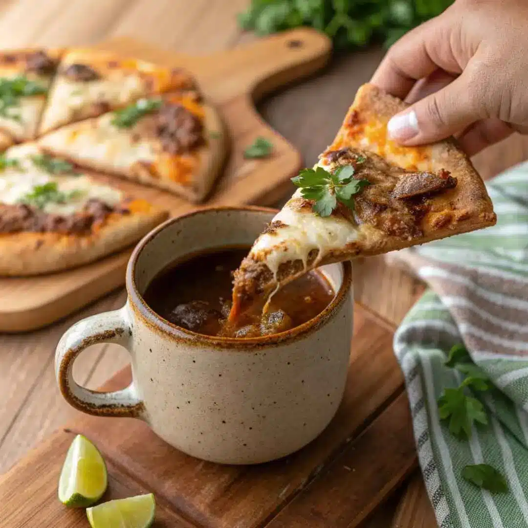 Birria Pizza Recipe: Crispy Crust, Cheesy, and Boldly Flavorful 7 birria pizza