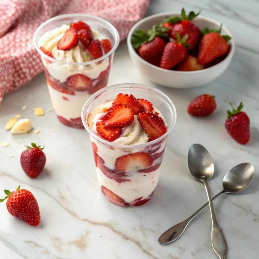 Fresas con crema