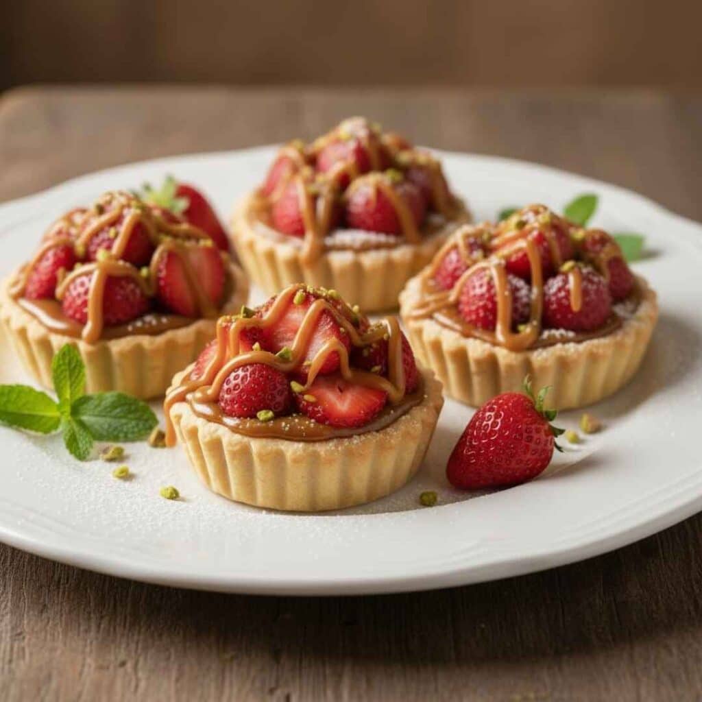 Cajeta Strawberry Tartlets