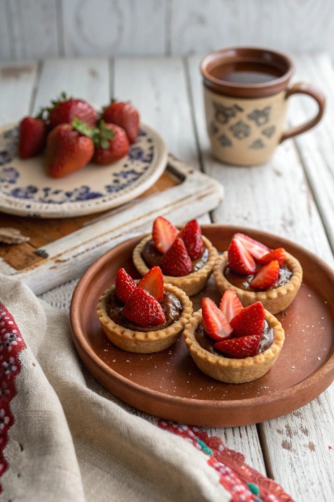 Cajeta Strawberry Tartlets